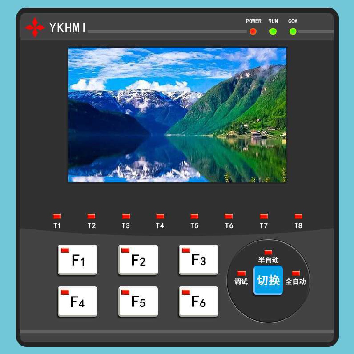 中达优控彩色文本PLC一体机MM-40MR-6MT-508-FX-A/B2轴