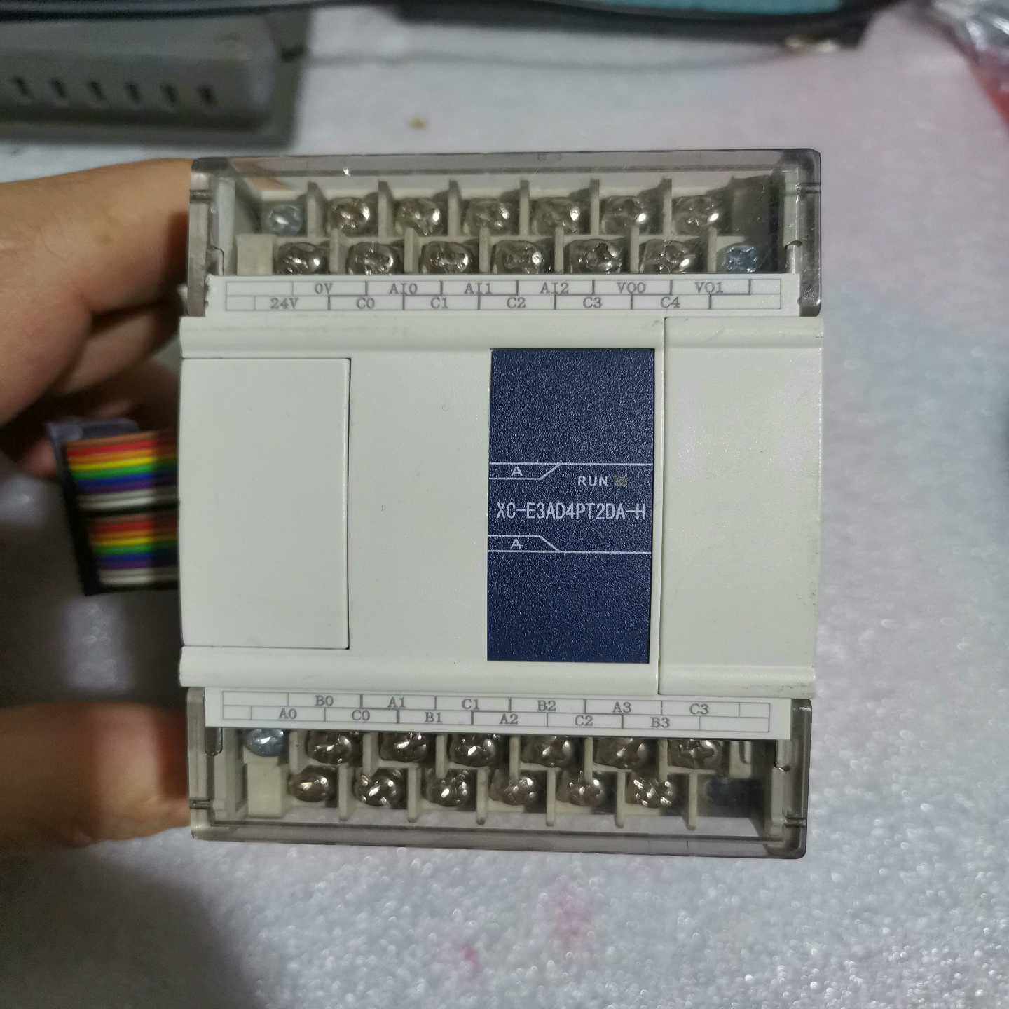 议价信捷PLC模拟量模块，XC-E3AD4PT2DA-H原装拆机