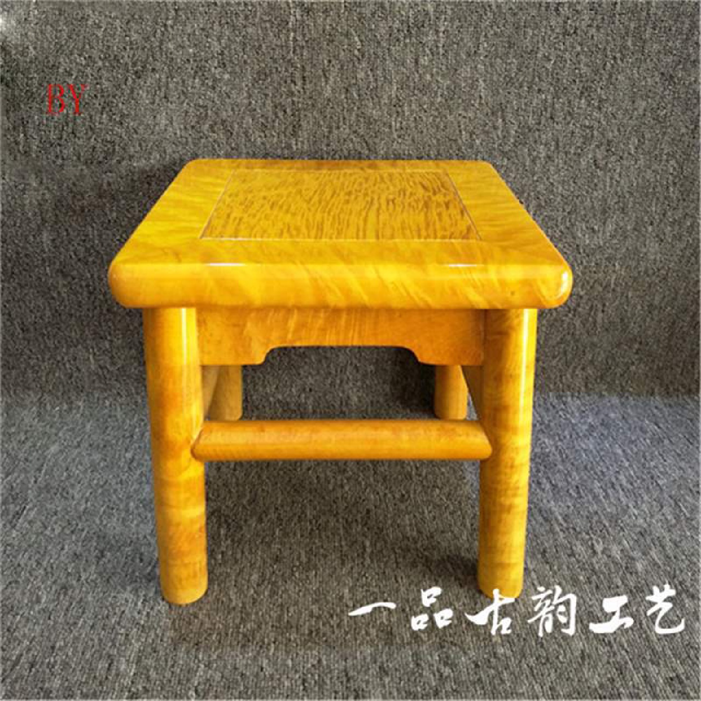 金丝楠木家具小板凳矮凳家用换鞋方凳红木富贵凳客厅沙发实木凳子
