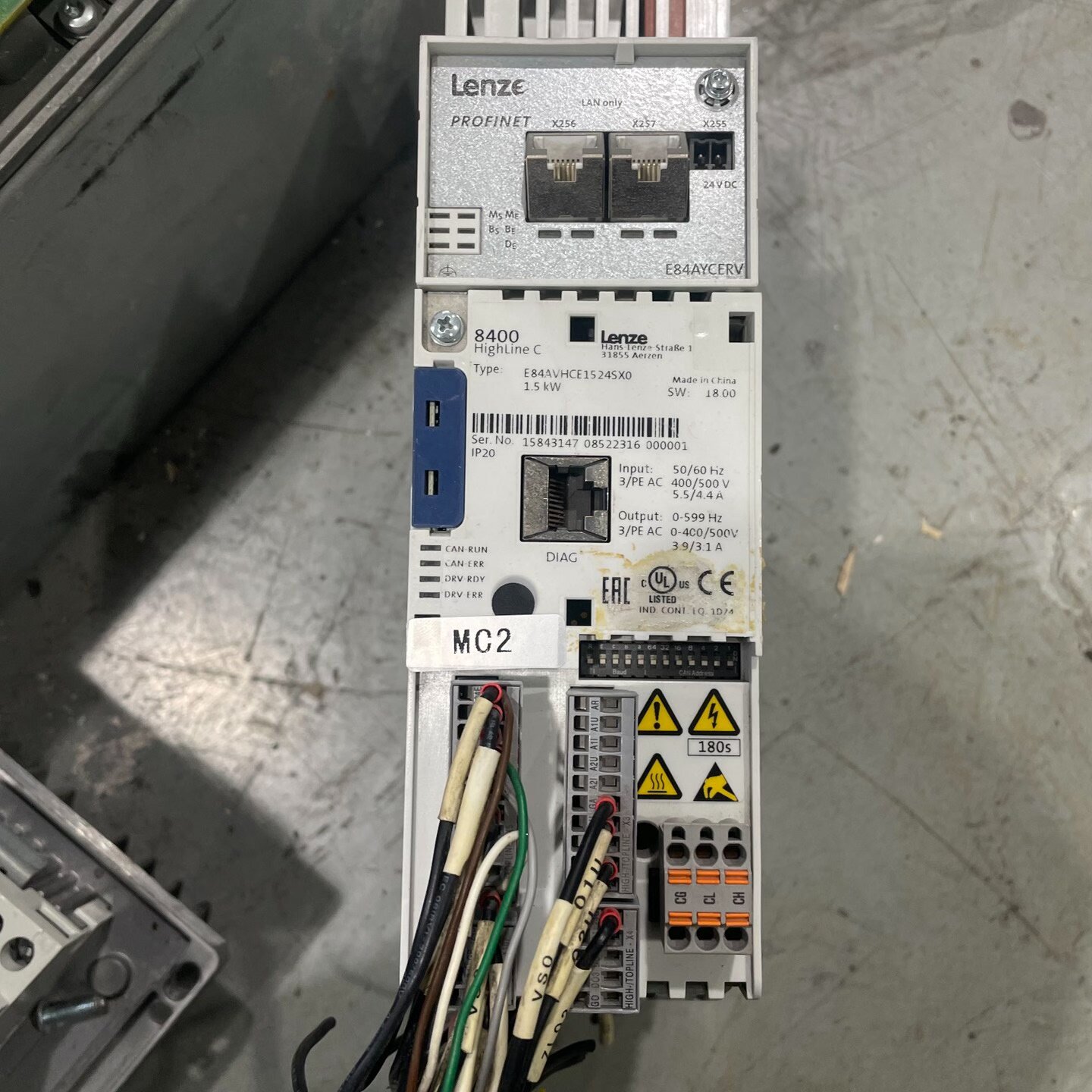 议价E84avhce1524sx0 Lenz Inverter 8400 Series 1.5K适用