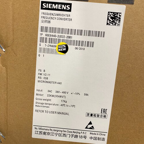 【询价】6SE6440-2UD32-2DB1440 22kw/