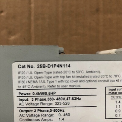 25BD1P4N114AB变频器0.4KW380V有-询