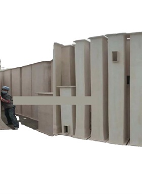 玻璃钢方管纤维FPR可定制房梁管道平台拉挤吊顶钢格栅矩形管