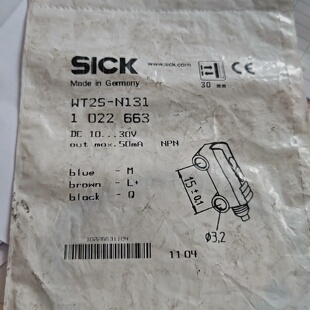 寻德国西克SICK漫反射光电开关WT2SN131传感器现