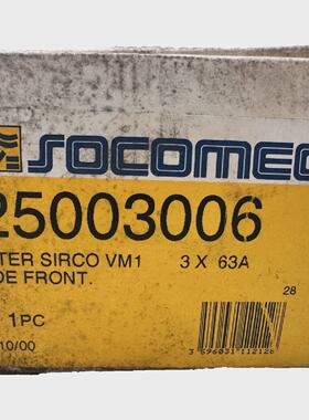 SOCOMEC 25003006 SIRCO VM1 3x63A Switch  Front Control