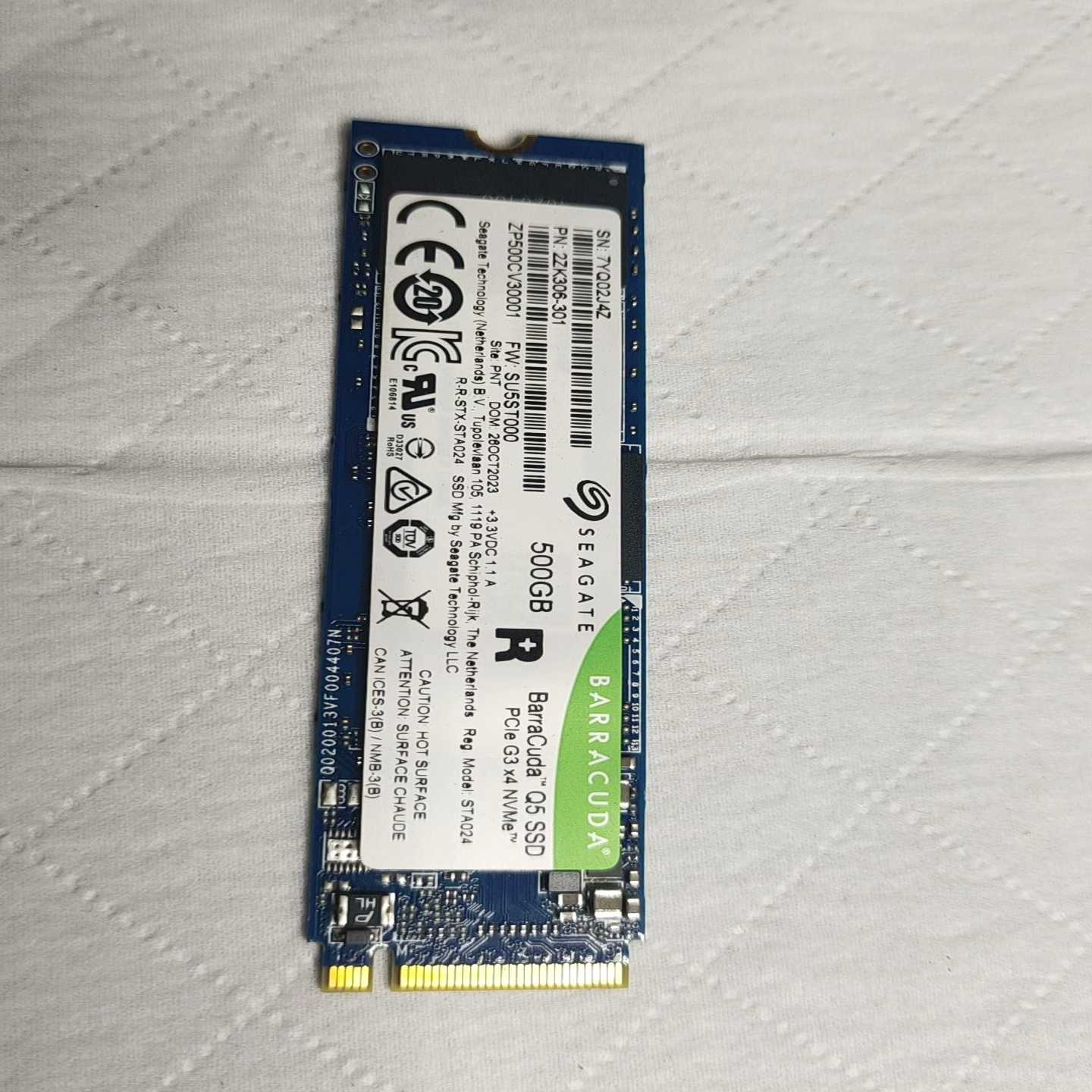 希捷 Q5 ZP500CV 30001  500G 固态硬盘~议价