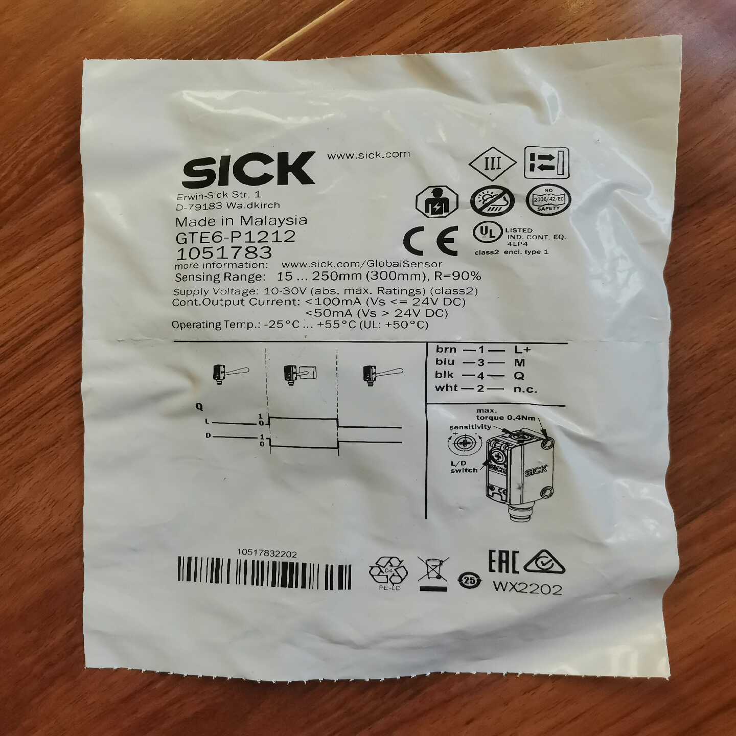 SICK光电漫反射GTE6-P1212余货，原询价