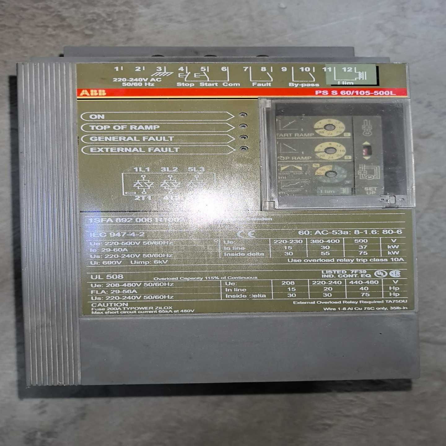 软启动PSS60/105-500L1SFA89200询价