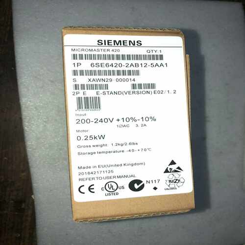 变频器6SE6420-2AB12-5AA1议价质保一年~询价