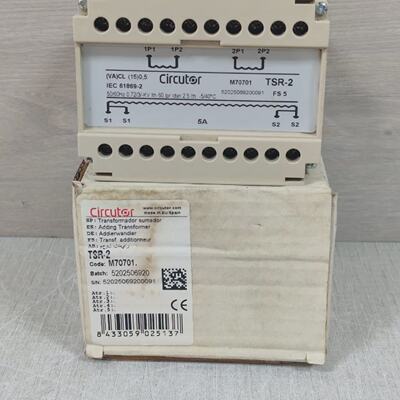 CIRCUTOR TSR2 M70701 CURRENT SUMMING TRANSFORMERNEW W FILTHY