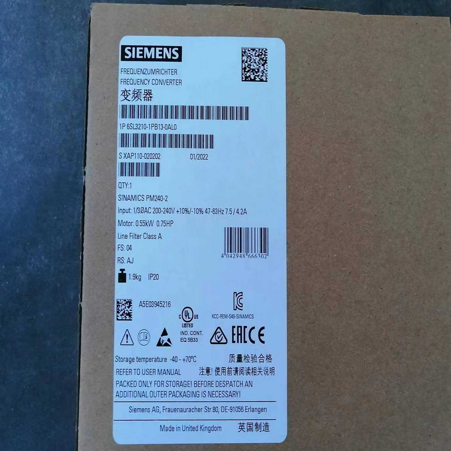 6SL3210-1PB13-0AL0功率模块PM24询价