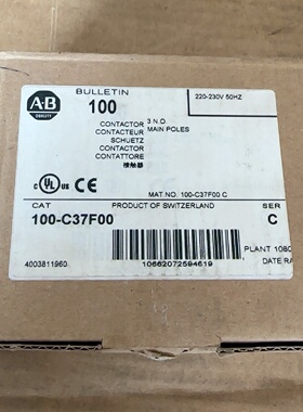 【询价】AB 接触器100-C37F00 就1只 联适用