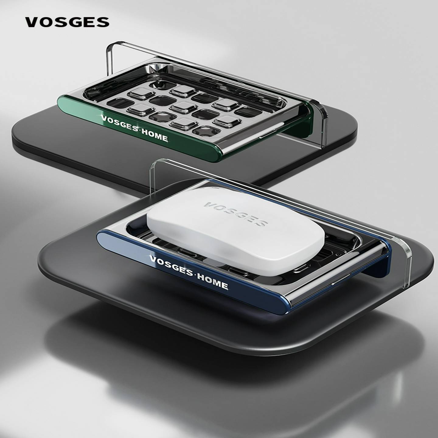 Vosges法国肥皂盒壁挂式免打孔沥水卫生间宿舍家用香皂置物架皂盒