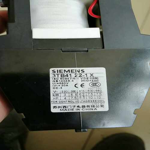 (议价)接触器 3TB41 22-1x  24v线圈电压