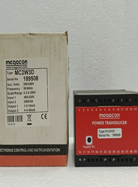 MegaconMC2W3DPowerTransducer200/240V50/60Hz0-10mA4-20