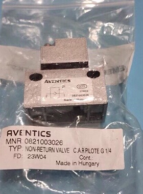 AVENTICS安沃驰0821003026先导式单向阀