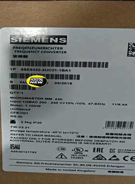 6SE6420-2UC21-1BA1MM420变频询价