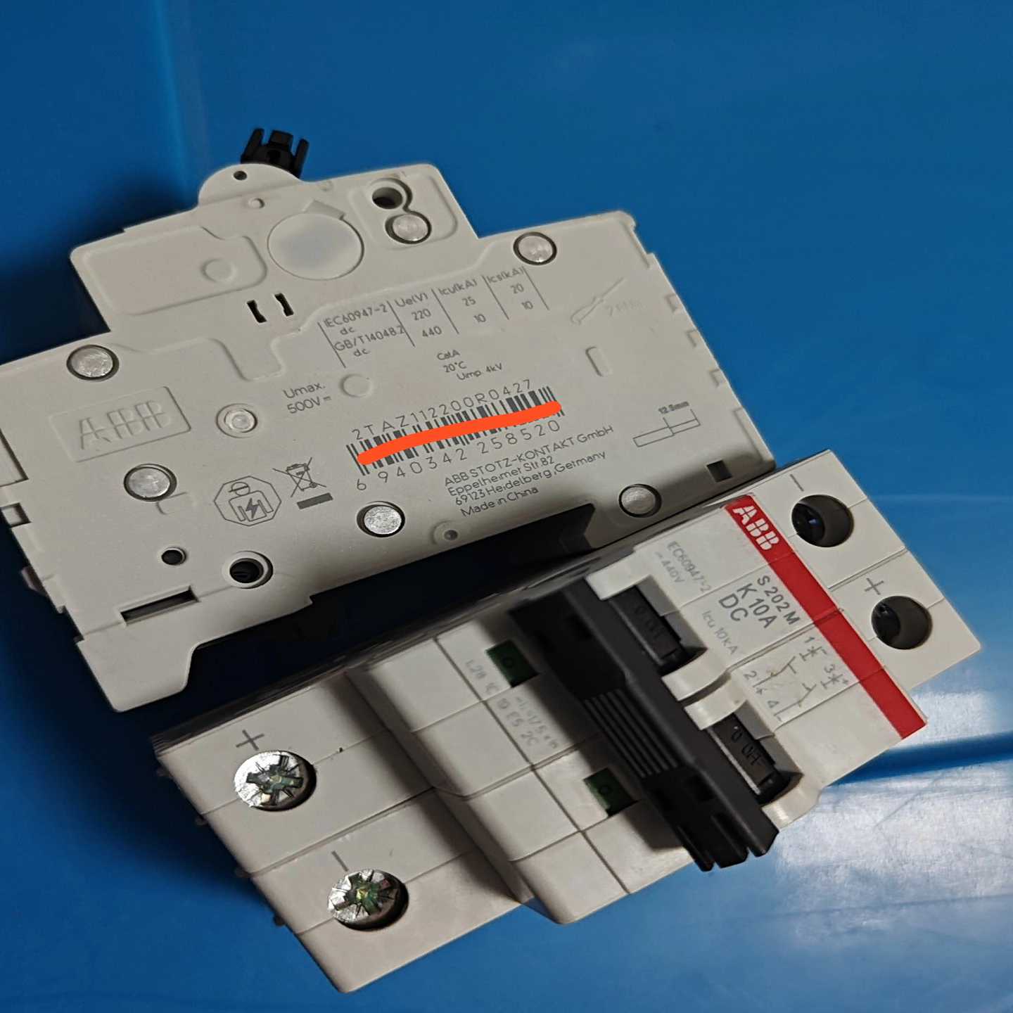 ,ABB断路器,S202M,K 10A DC 2TAZ1~询价