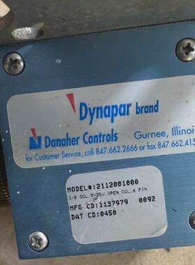 美国Dynapar达纳帕编码器型号2112001000-询