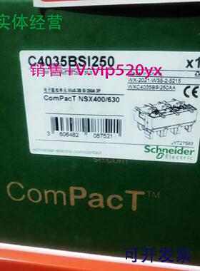 配件施耐德 C4035BSI250 NSX400630 250A电子脱扣单元议价