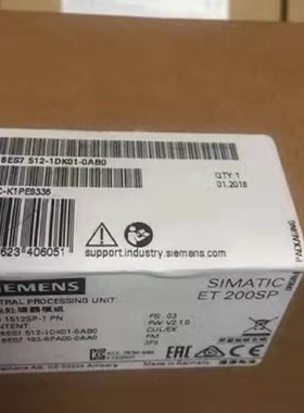 议价6ES7512-1DK01-0AB0西门子S7-1500紧凑型CPU模块6ES75121DK01