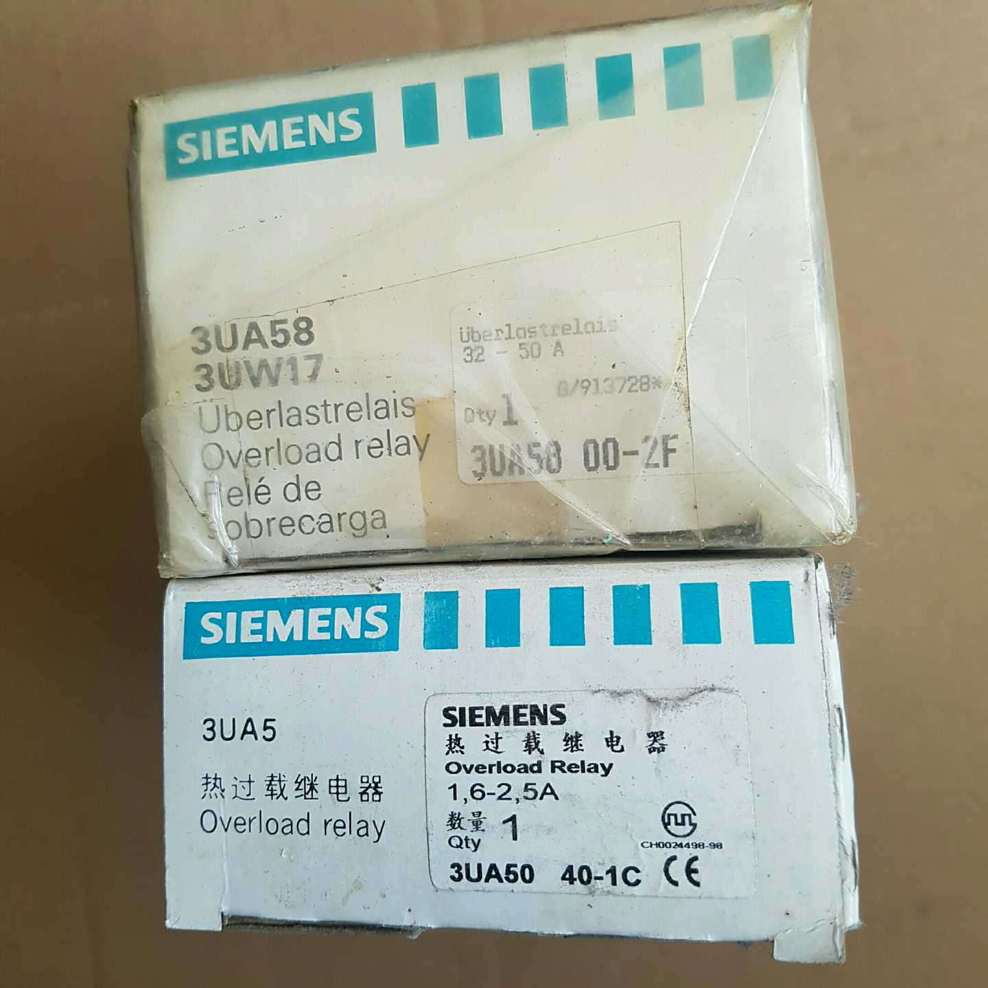 询价~热过流载继电器3UA58  00-2F，3UA5