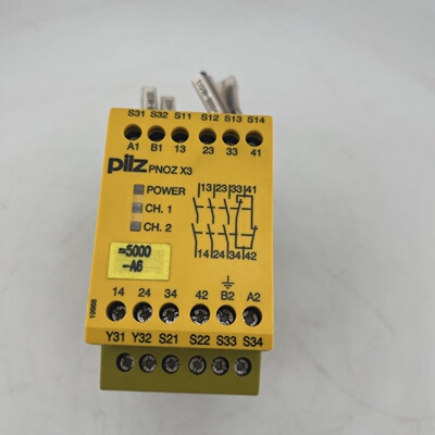 PILZ PNOZ X3 3S 1O SAFETY RELAY 24VACDC  774310 USED  WORKIN