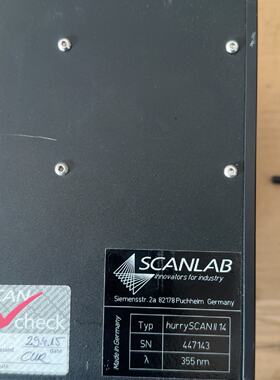 【询价】德国振镜Scanlab intelliscan 10 355适用