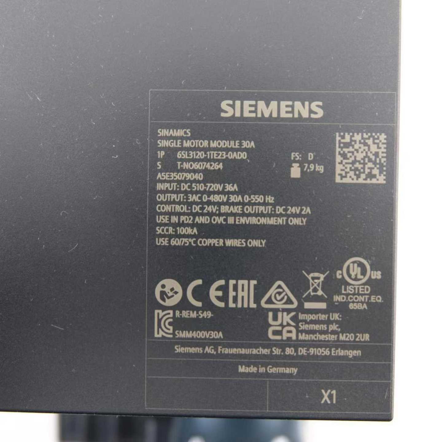 驱动器 6SL3120-1TE23-0AD0 ~询价