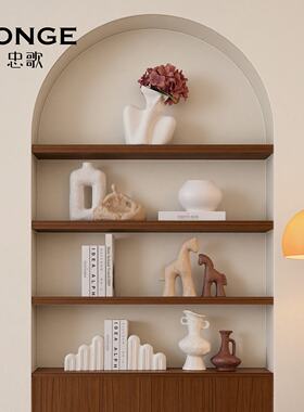 新款开放柜酒柜展示柜陶瓷摆件高级感客厅摆件高端大气上档次2025