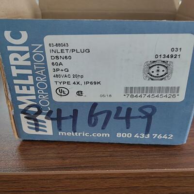 MELTRIC，工业插头，公头连接器，63-68043，3P~询价