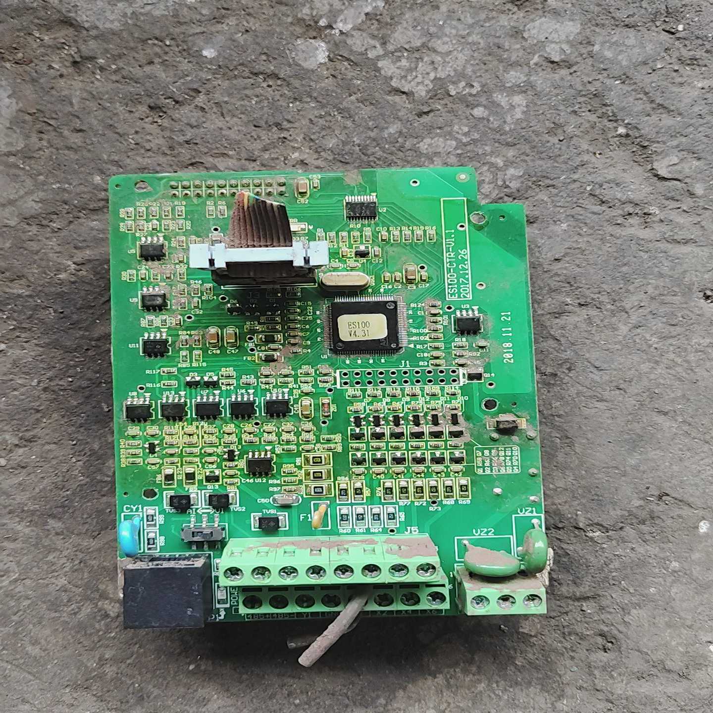 德瑞斯变频器主板ES100-CTR-V1.1，实物拍摄，成色--议价商品