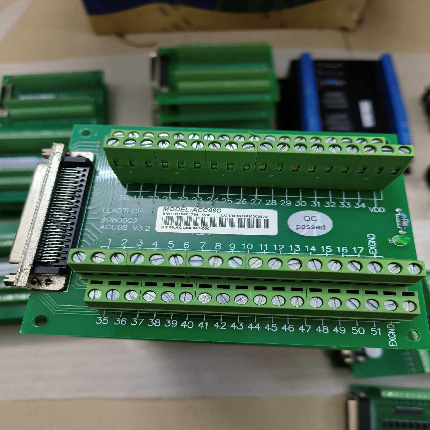 询价Leadtech雷赛运动控制卡接线板io接线板ACC68C