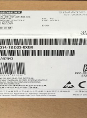 议价6ES7214-1BD23-0XB8西门子S7-200CN CPU224 6ES7 214-1BD23-0