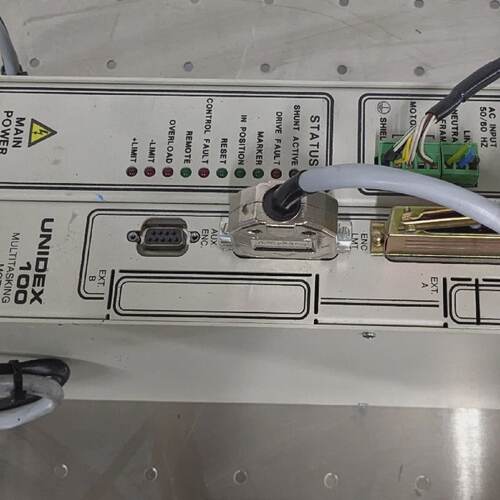 aerotech high precision linear stage with unidex 100 driver