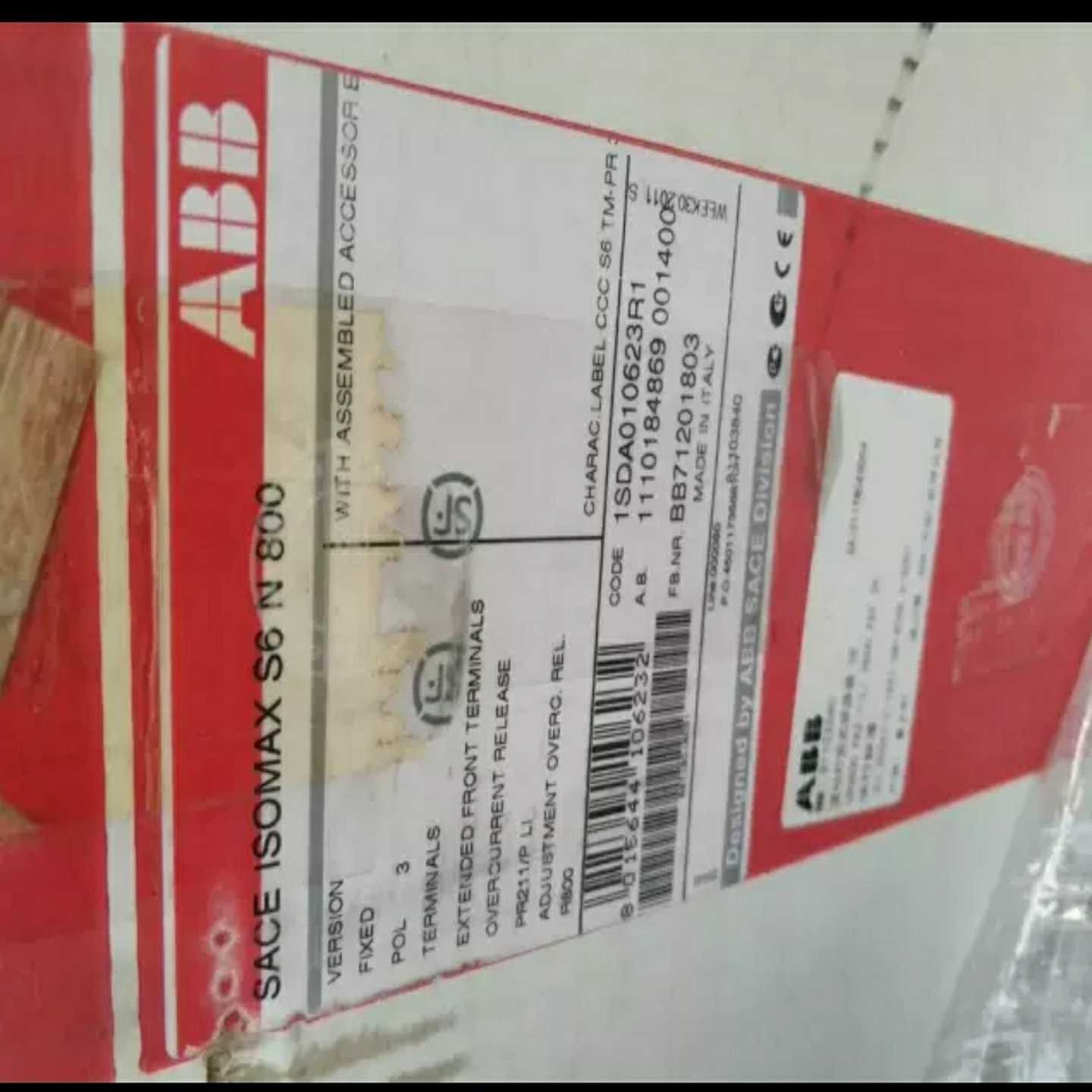 ABB塑壳断路器S6N 800，3P 断路器 PR211/P~询价