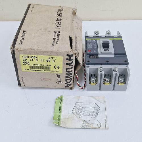 Hyundai UPB 50 L Molded Case Circuit Breaker 40A 3P