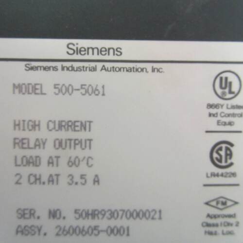 TEXAS INSTRUMENTS 5005061 OUTPUT MODULE 5005061