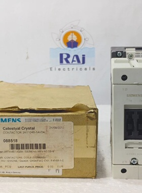 西门子3RT10461AV043POLE400440V5060Hz磁性接触器3RT10461AV04