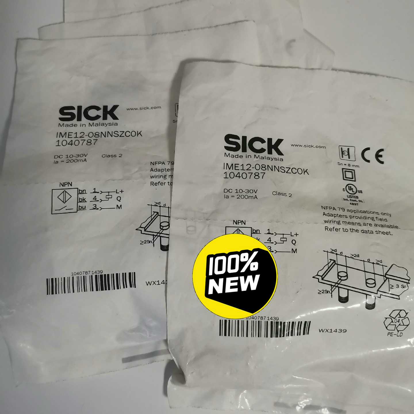 正品德国西克SICK接近开关IME12-08NNSZC0K订