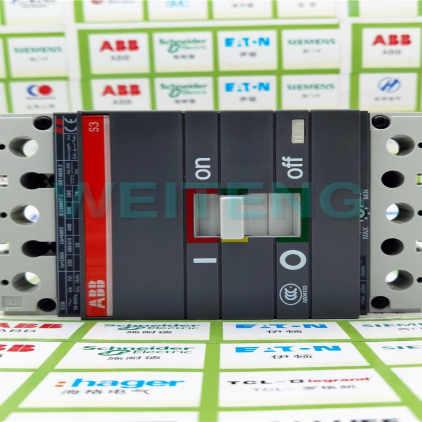 隆兴9年老店 ABB塑壳 S3N250 空气开关 三相250安 SACE-Isomax*