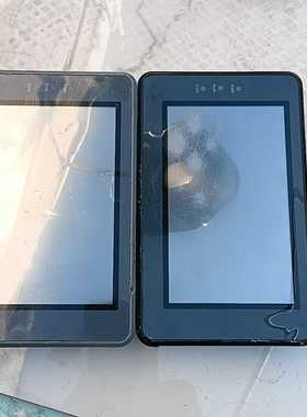 出一台研华品牌的触摸屏，黑色外观，矩形款式，屏幕完好，功能正