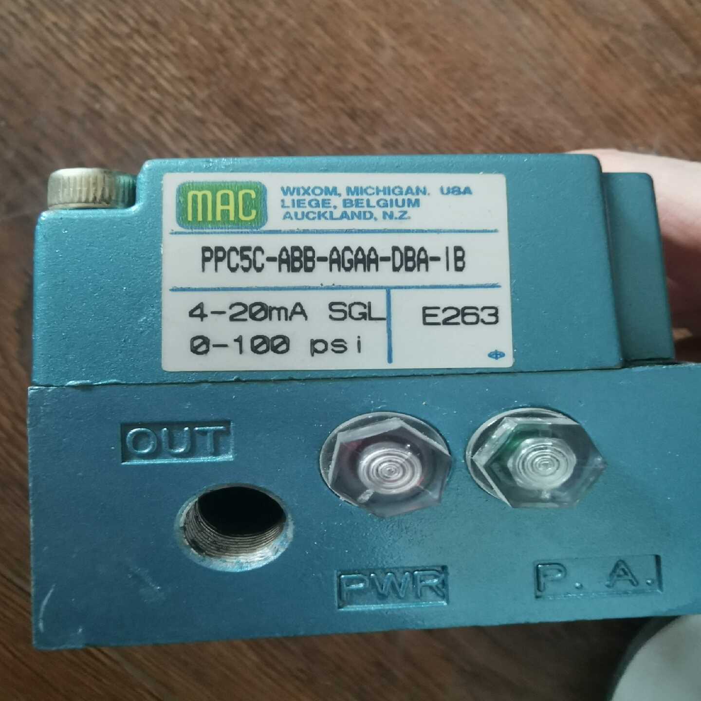 MAC电磁阀PPC5C--AGAA-DBA-I8询价