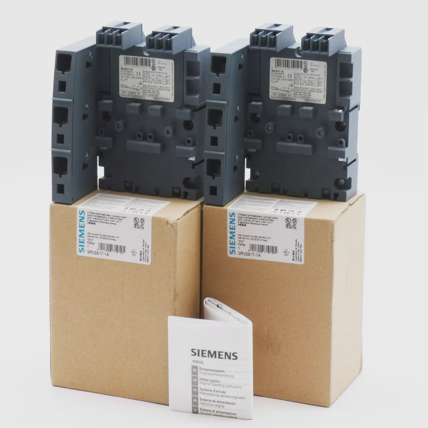 2xSiemens3RV2917-1A3RV2917-1AE:043-PhasenSammelschi