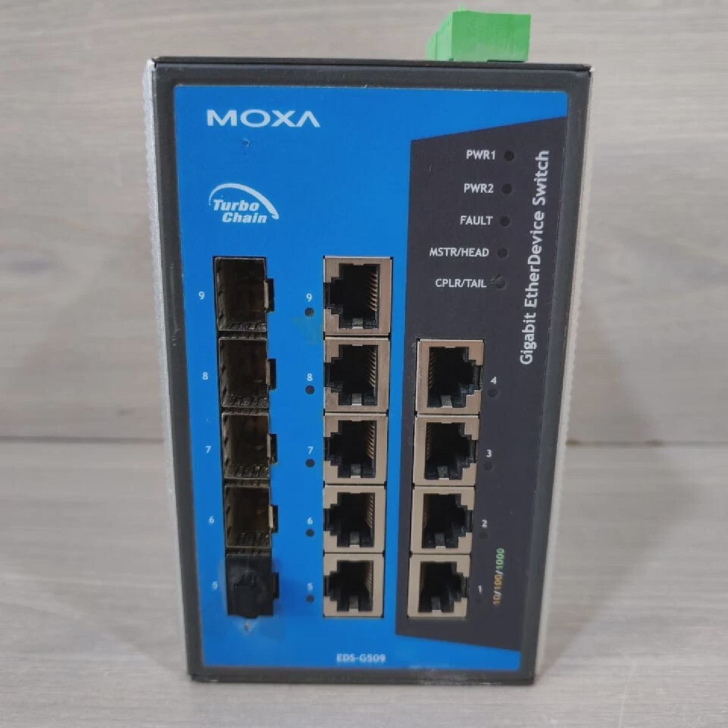 MOXA EDSG509 REV.1.4 GIGABIT ETHERDEVICE SWITCHNEW WO ORIGIN