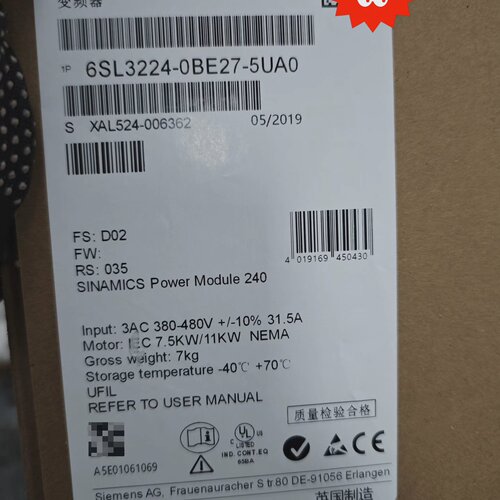 询-变频器6SL32240BE275UA0