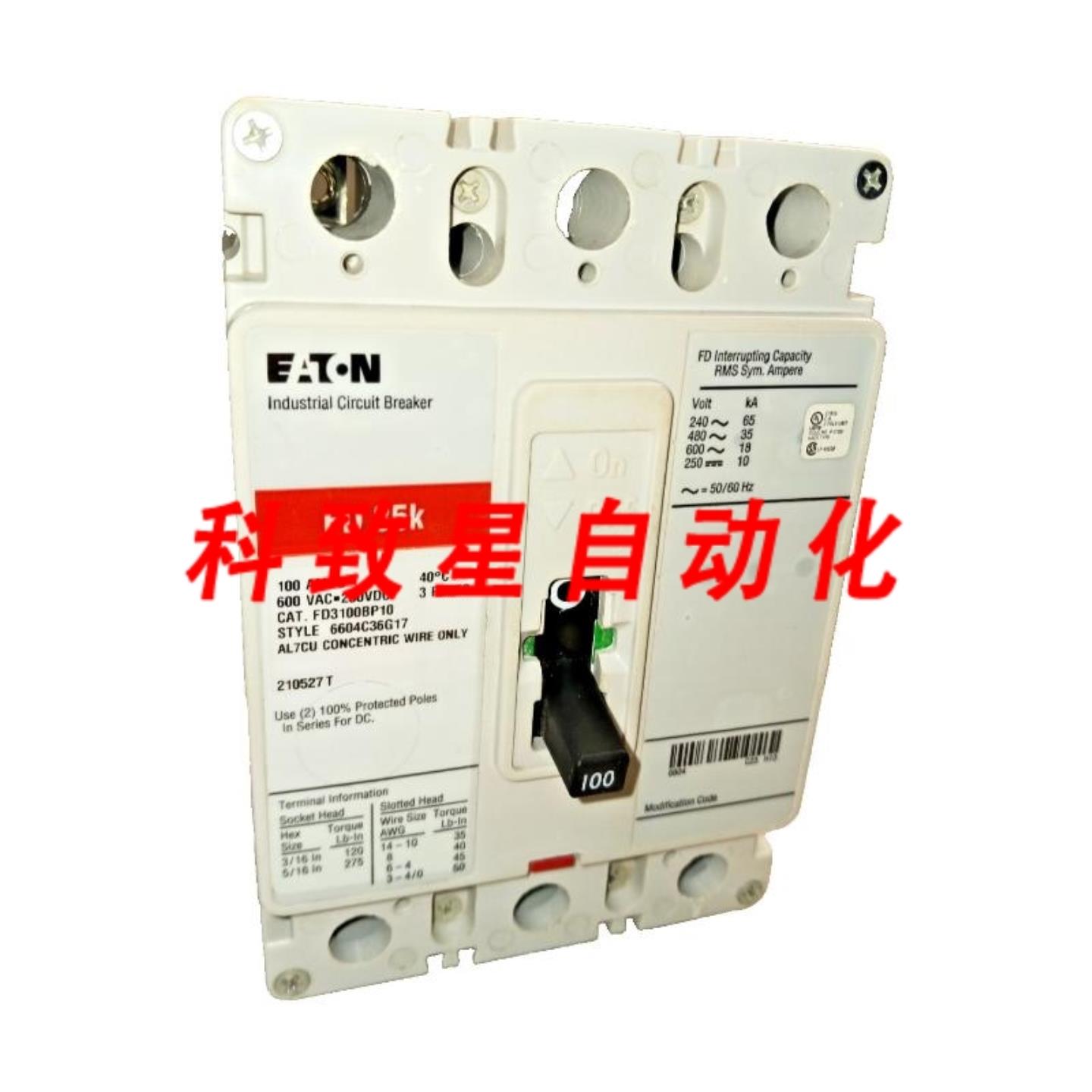 工业配件100安培断路器600VAC250VDC3极FD3100BP10