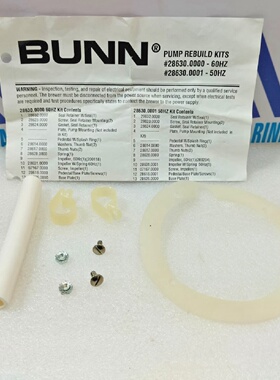 Kit De Rparation De Pompe BunnOMatic 28630.0000 60 Hz