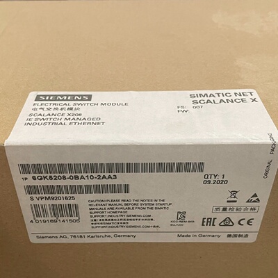 议价6GK5 208-0BA10-2AA3西门子受管理的IE交换机 6GK5208-0BA10-