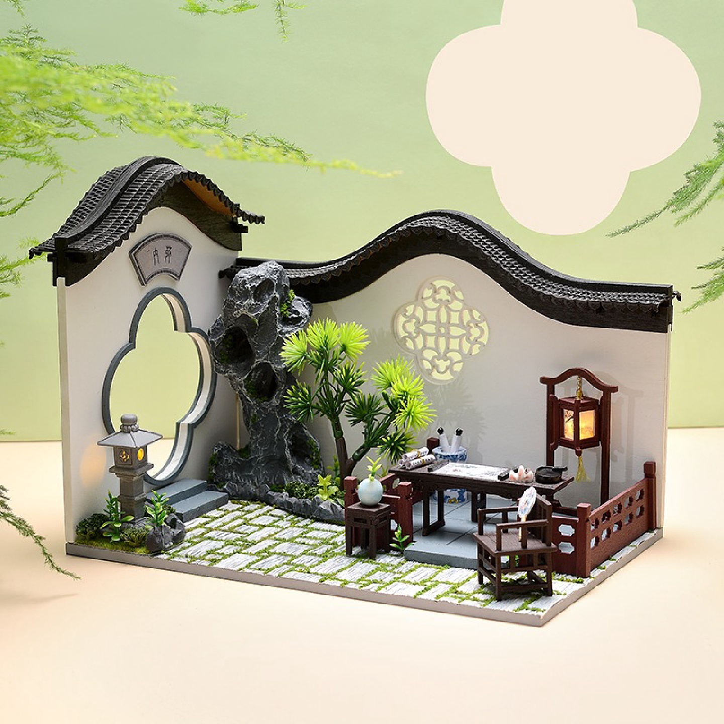 智趣屋diy小屋中国风建筑拼装制作模型浅云居惜缘轩创意手工礼物